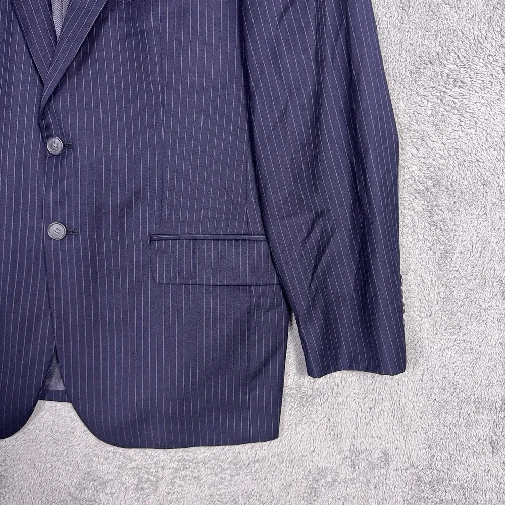 Loro Piana Blazer Mens 40S Pinstripe 100% Wool Super 120s Sport Coat Suit Jacket